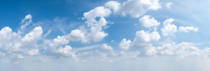 Wall Mural - blue sky background with tiny clouds. panorama