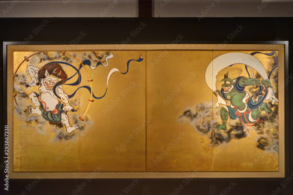 建仁寺の風神雷神図屏風 Stock Photo | Adobe Stock 建仁寺の風神雷神図屏風 Stock Photo | Adobe Stock