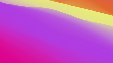 Poster - Looped animation. Abstract colorful wavy background in bright rainbow colors. Modern colorful wallpaper. 3d rendering.