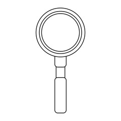 Wall Mural - magnifying glass icon