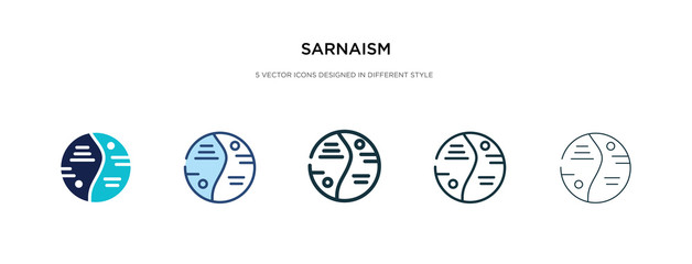 sarnaism icon in different style vector illustration. two colored and black sarnaism vector icons designed in filled, outline, line and stroke style can be used for web, mobile, ui