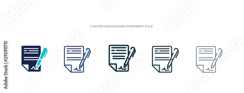 Fotomural icon in different style vector illustration