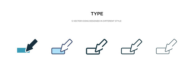 Poster - type icon in different style vector illustration. two colored and black type vector icons designed in filled, outline, line and stroke style can be used for web, mobile, ui