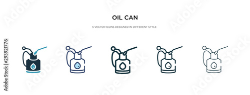 Cuadros en Lienzo oil can icon in different style vector illustration