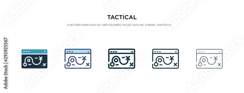 Cuadros en Lienzo tactical icon in different style vector illustration