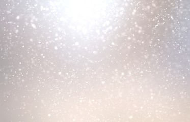 Wall Mural - Incredible pearl winter abstract background. Abstract soft snowfall pattern. Brilliance holiday illustration. Outside flare subtle blank template.