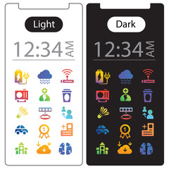  Phone screen design, The white background of the phone screen