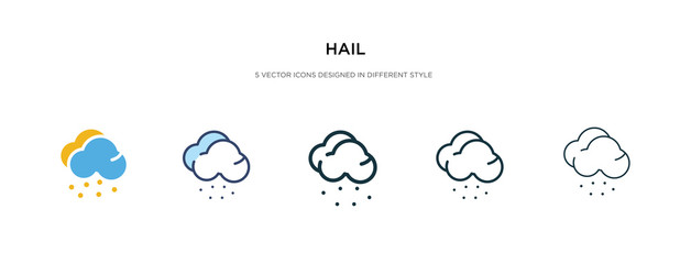 Wall Mural - hail icon in different style vector illustration. two colored and black hail vector icons designed in filled, outline, line and stroke style can be used for web, mobile, ui