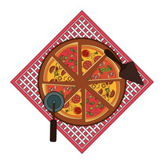 Wall Mural - italian pizza design