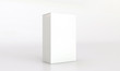 © Lena - 3D white box isolated on white background. Mock Up box for packiging design.