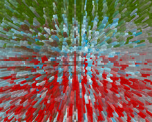Bright Brilliant Abstract Image Of Red, Blue And Green Colors.