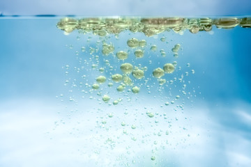 Canvas Print - water oil bubbles background