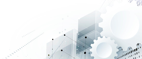 Technology data background, idea of global business solution