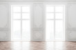 © ImageFlow - Empty white room interior with windows