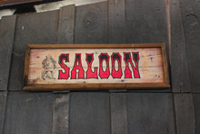 Old Wooden Saloon Sign