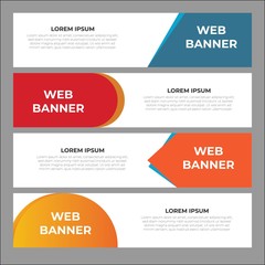 Wall Mural - Abstract Creative and Modern Banner Background Design Template. For Website, Social media and banner