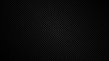 Black metal abstract background. Diagonal embossed stripes. Vector illustration.
