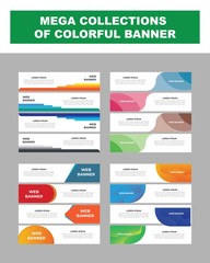 Wall Mural - Mega Collection of Colorful Banner. Abstract Creative and Modern Banner Background Design Template