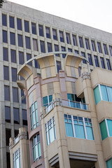 Building with Blue Windows