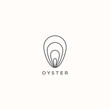 Oyster Logo Icon Design Template Vector Illustration