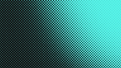 Light turquoise with black modern pop art background with halftone dots design, vector illustration