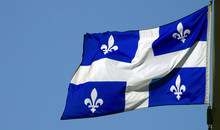 Quebec Flag Canadian French Culture Montreal Flagpole Blue And White National Symbol