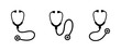 stetoskop zestaw ikon