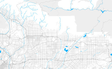  Rich detailed vector map of Arcadia, California, USA