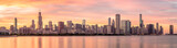 Fototapeta Miasta - Chicago downtown buildings skyline panorama