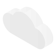 Poster - Data cloud icon. Isometric of data cloud vector icon for web design isolated on white background