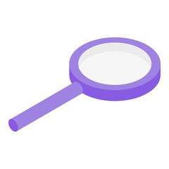 Poster - Hand magnify glass icon. Isometric of hand magnify glass vector icon for web design isolated on white background