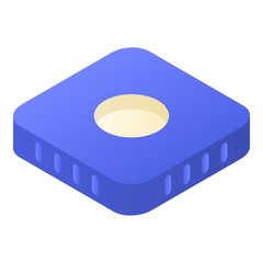 Poster - Wifi cube icon. Isometric of wifi cube vector icon for web design isolated on white background