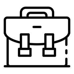 Poster - Lawyer case icon. Outline lawyer case vector icon for web design isolated on white background