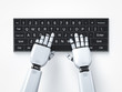 © phonlamaiphoto - Robot typing keyboard