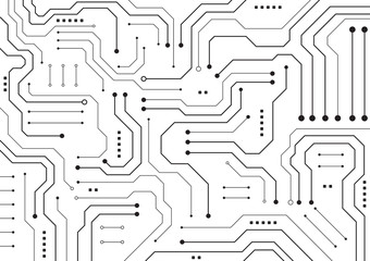 Aufkleber - High tech technology geometric