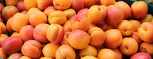Frische Aprikosen Auf Dem Wochenmarkt