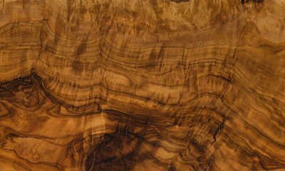 Canvas Print - texture of olive wood closeup