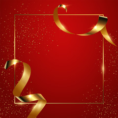 Poster - Red gradient background vector illustration