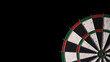 dartboard on a black background
