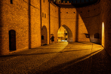 Wall Mural - Night in the Old Town of Warsaw