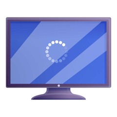 Poster - Desktop computer update icon. Cartoon of desktop computer update vector icon for web design isolated on white background