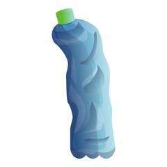 Poster - Garbage bottle icon. Cartoon of garbage bottle vector icon for web design isolated on white background