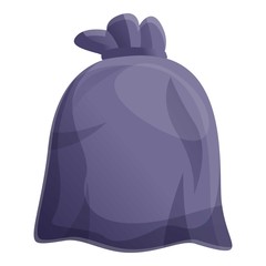 Poster - garbage black sack icon. cartoon of garbage black sack vector icon for web design isolated on white 