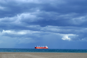 Barco en playa