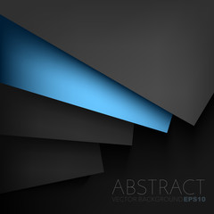 Poster - abstract background with ribbon