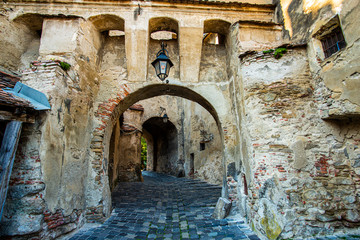 Wall Mural - Medieval city in the middle of Transylvania , Sighisoara ,Romania