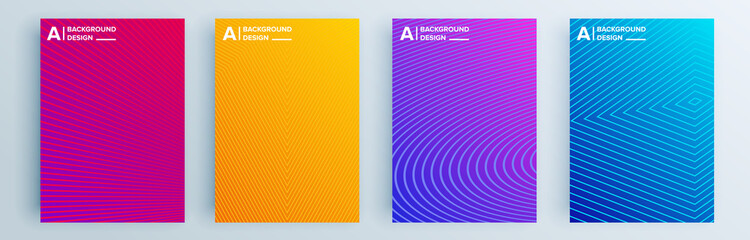 Modern abstract covers set, minimal covers design. Colorful geometric background, vector illustration.