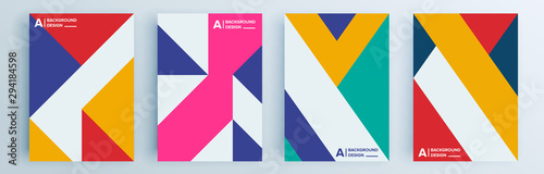 Fotomural Modern abstract covers set, minimal covers design