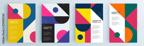 Fotomural Modern abstract covers set, minimal covers design