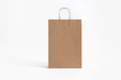 big brown paper bag for groceries front